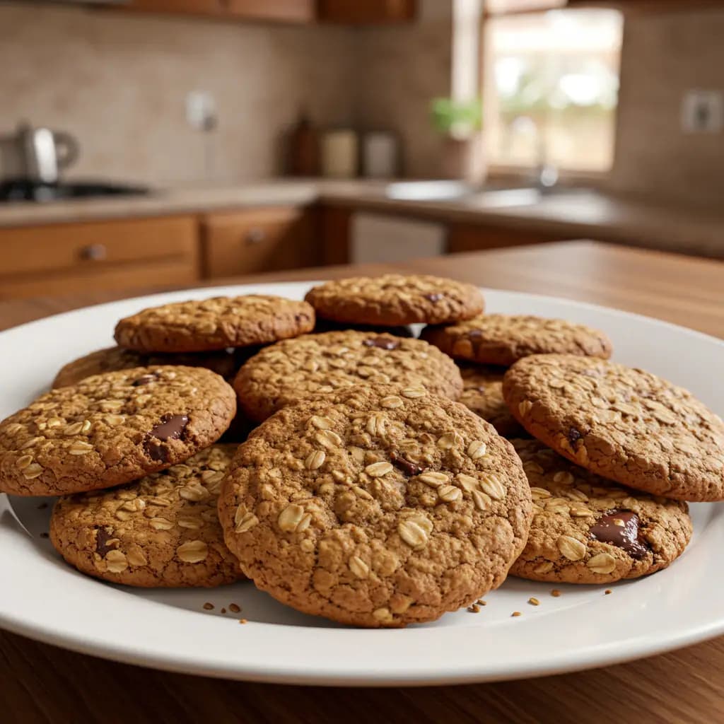 Receita de Cookie de aveia