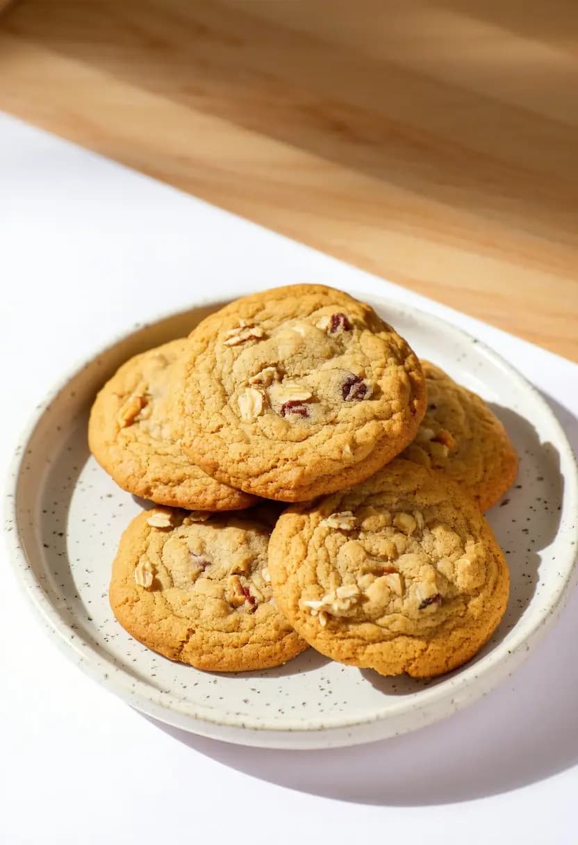 Receita de Cookies de Aveia com Bananas