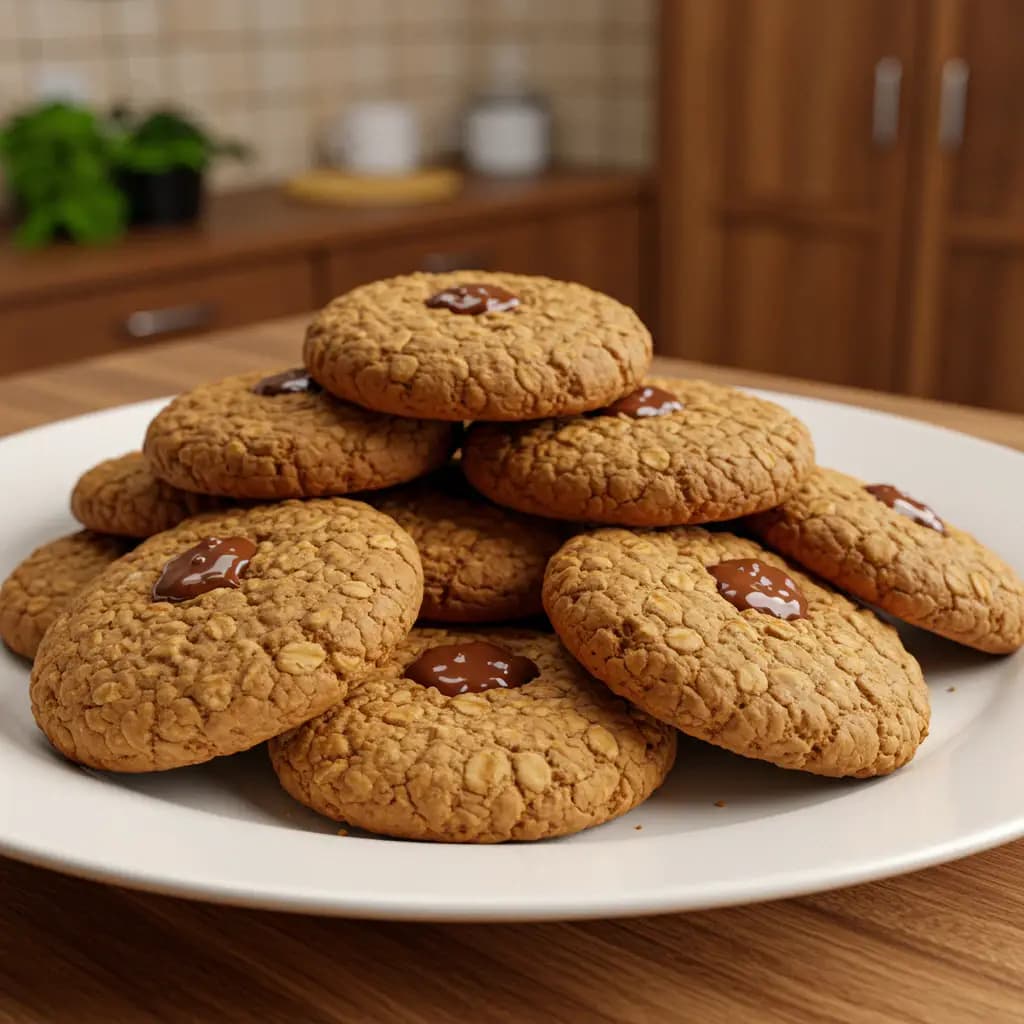 Receita de Cookies fáceis de aveia