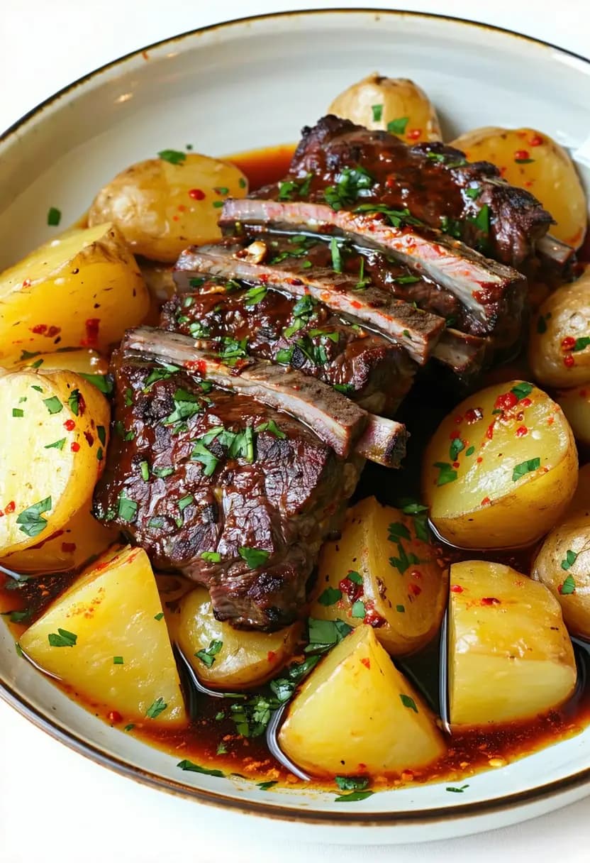 Receita de Costela com Batatas na Pressão