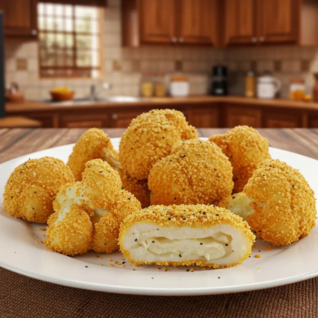 Receita de Couve-flor empanada