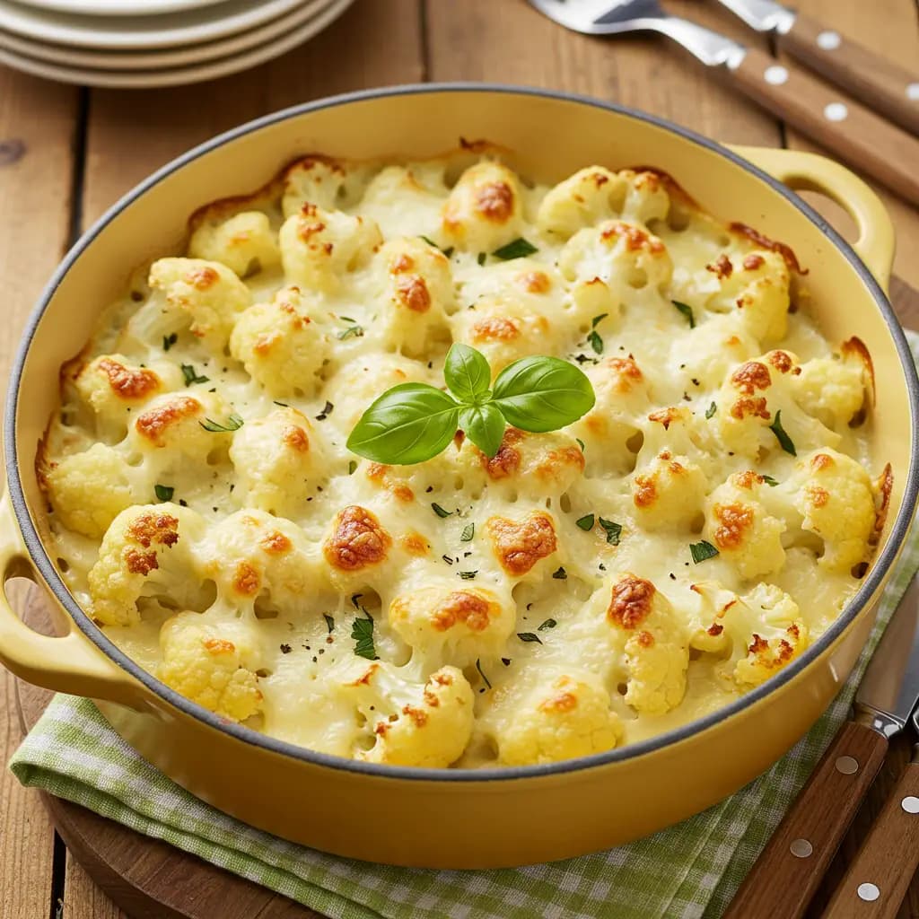 Receita de Couve-flor Gratinada