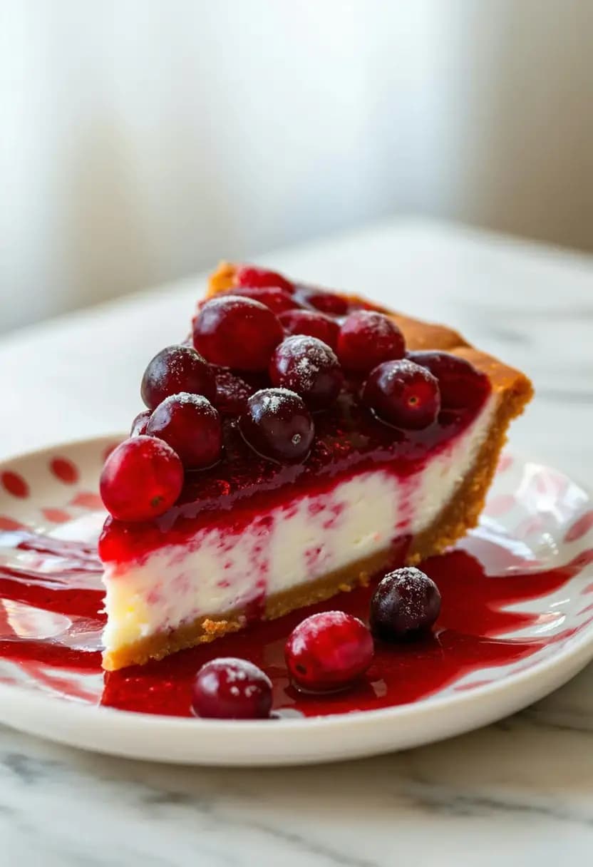 Receita de Cheesecake de Cranberry