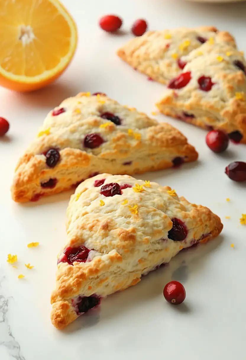 Receita de Scones de Cranberry e Laranja
