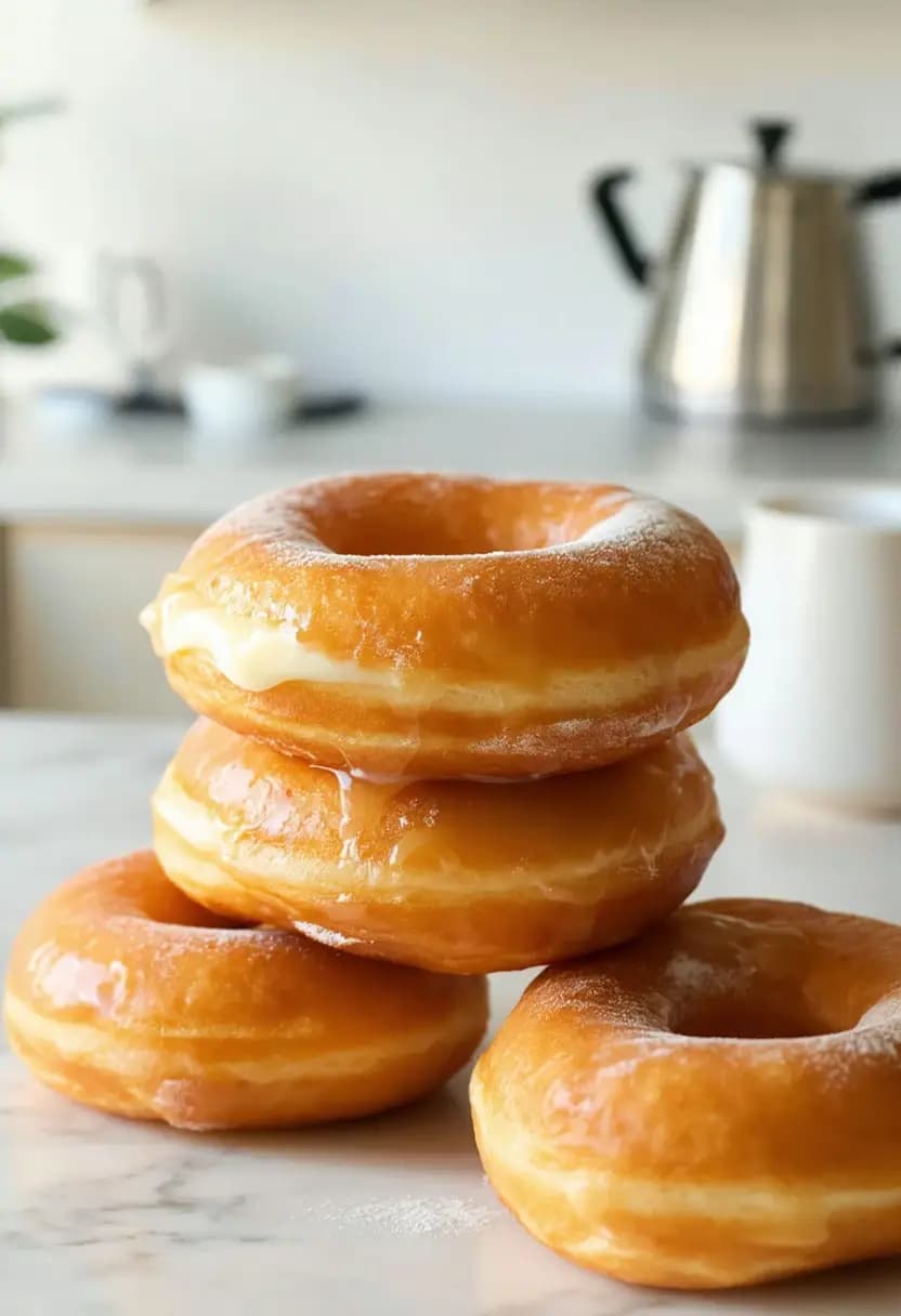 Receita de Donuts Recheados com Chantilly