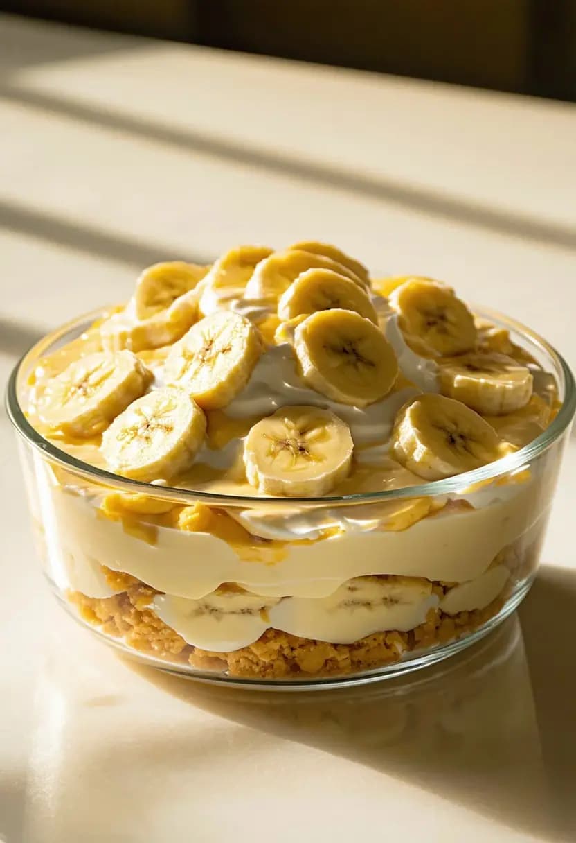 Receita de Pudim Cremoso de Banana