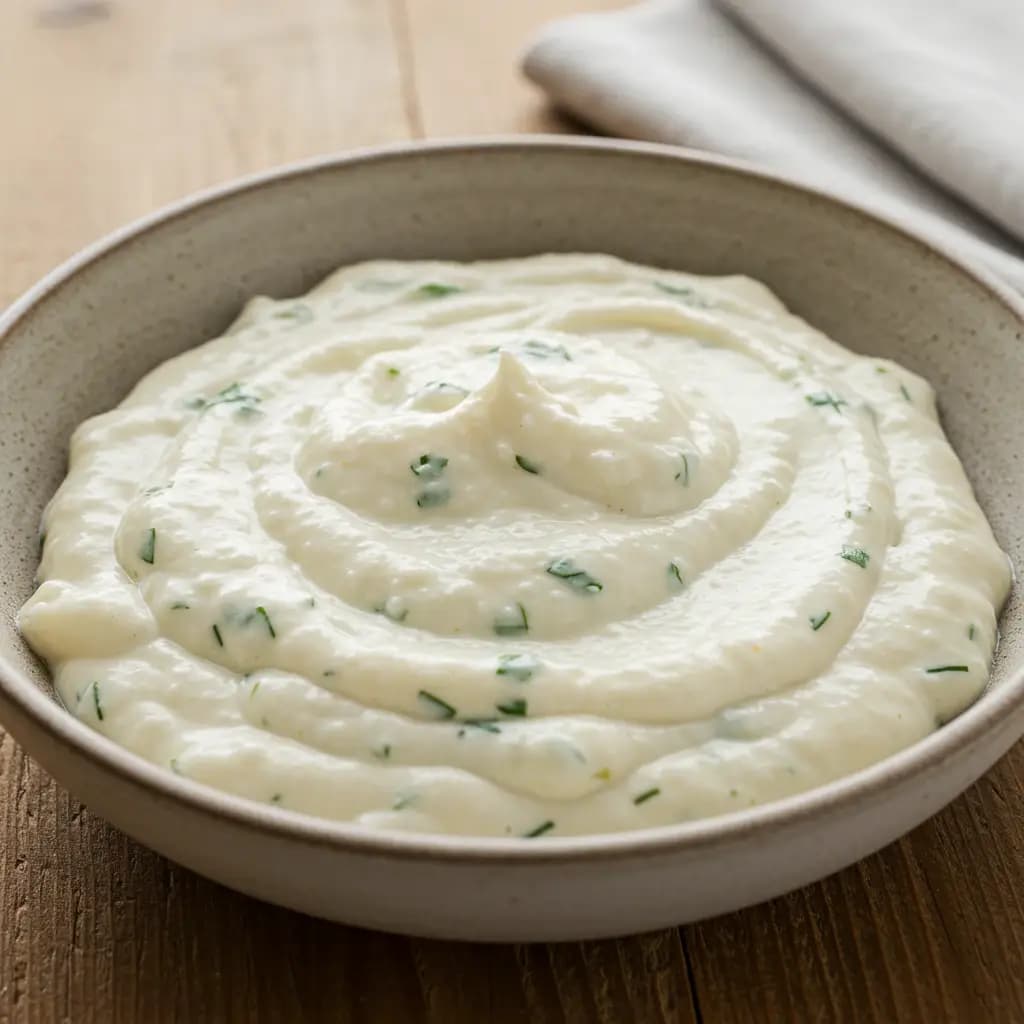 Receita de Creme de Alho Temperado