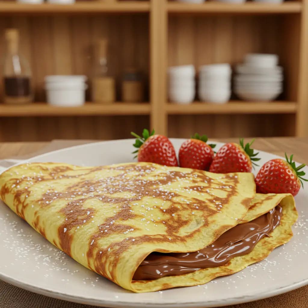 Receita de Crepe de nutella fácil