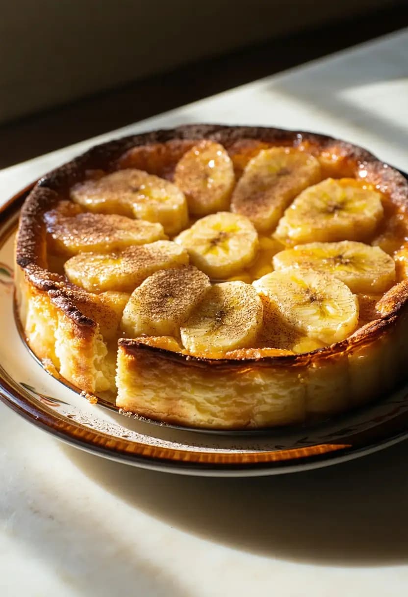 Receita de Cuca de Banana com Canela