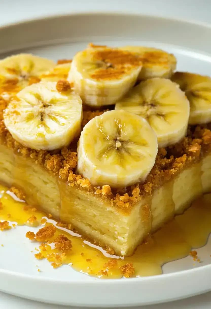 Receita de Cuca de Banana com Farofa