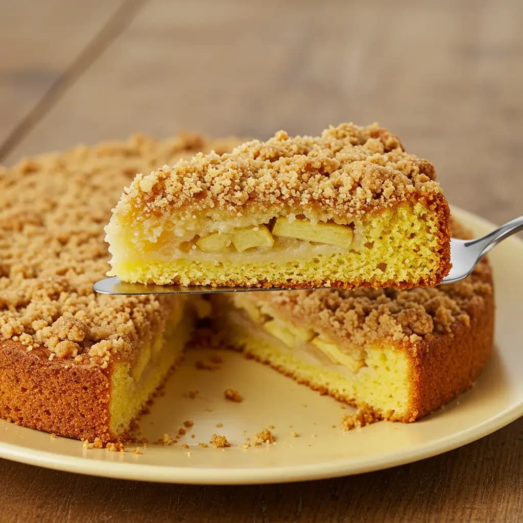 Receita de Cuca de Maçã Caseira