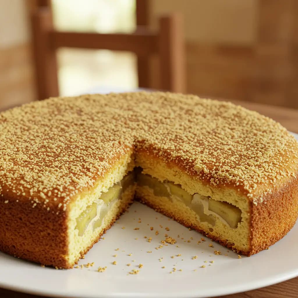 Receita de Cuca simples com farofa