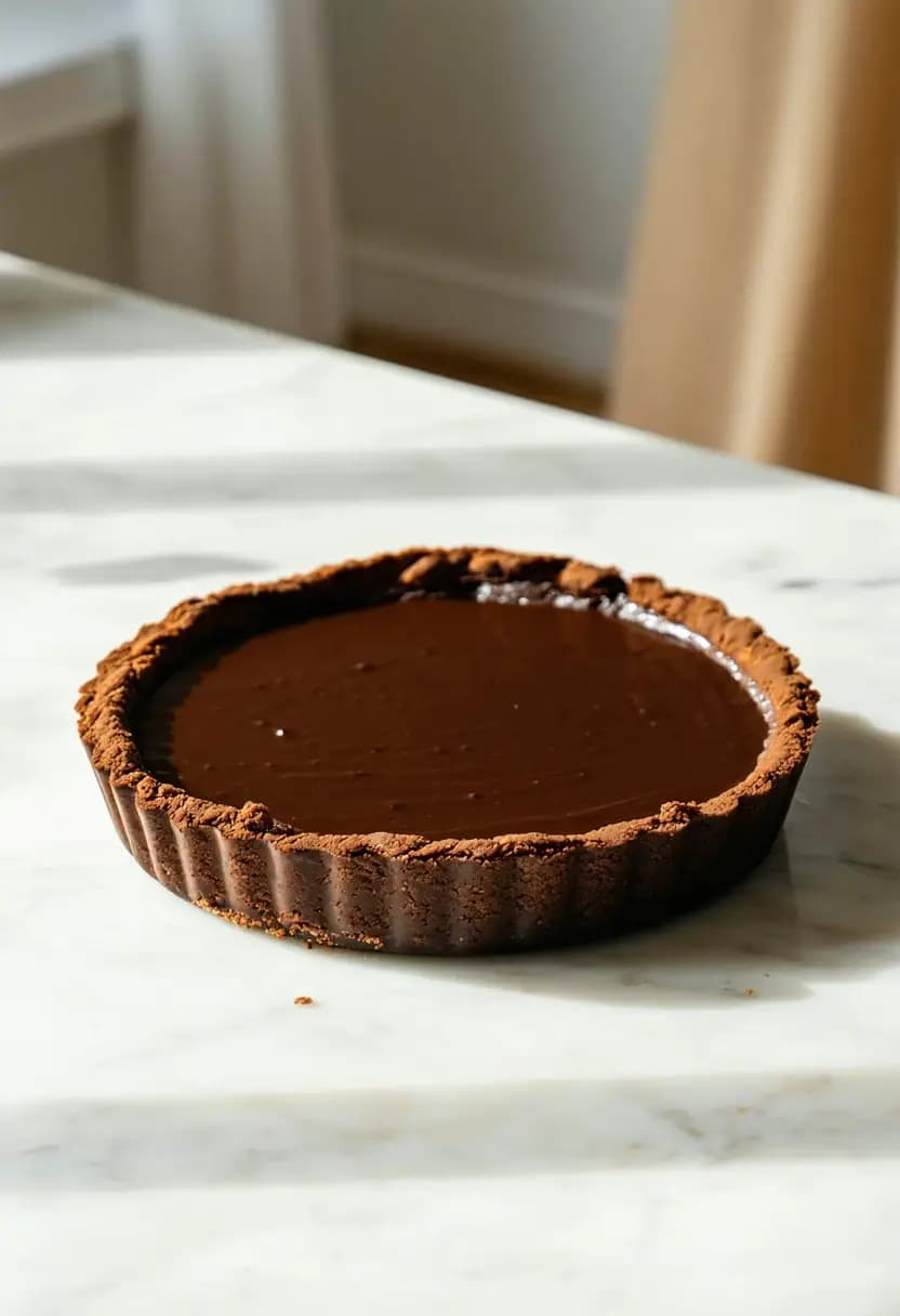 Receita de Torta de Ganache de Chocolate Amargo