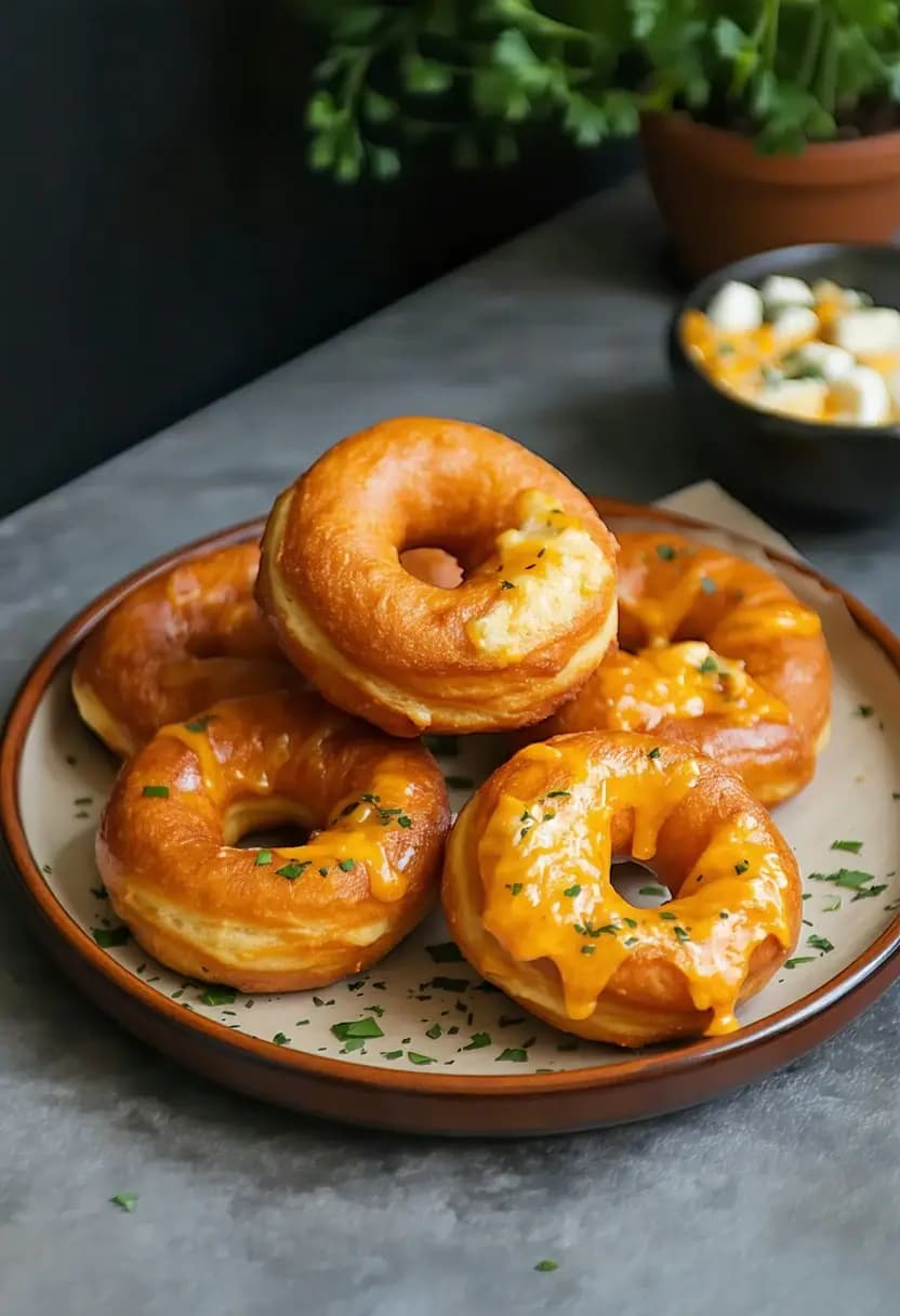 Receita de Donuts Salgados de Queijo