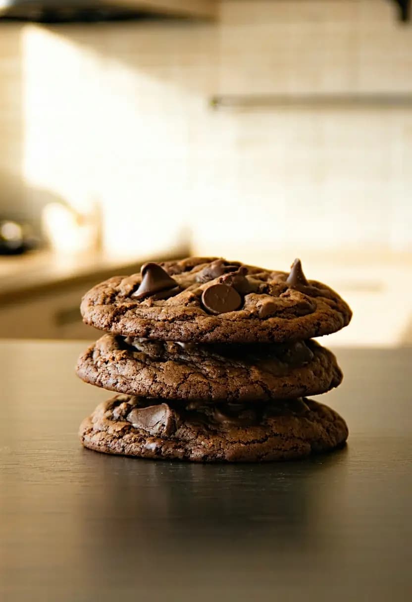 Receita de Biscoitos Duplo Chocolate
