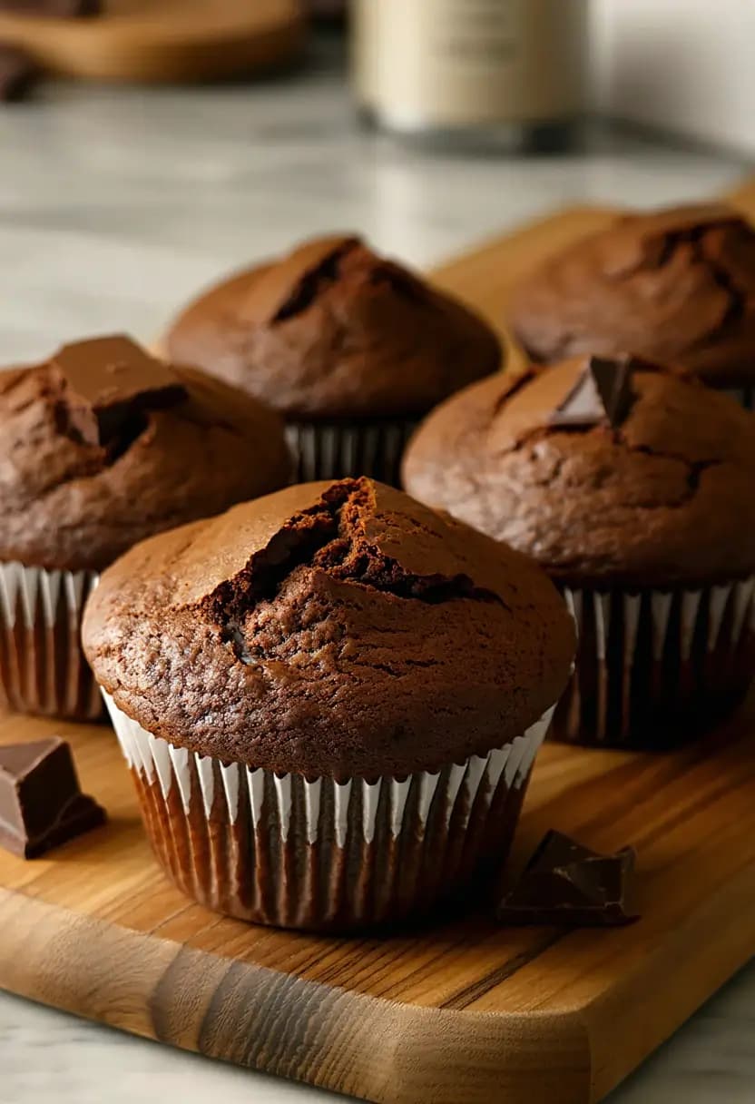 Receita de Muffins Duplo Chocolate