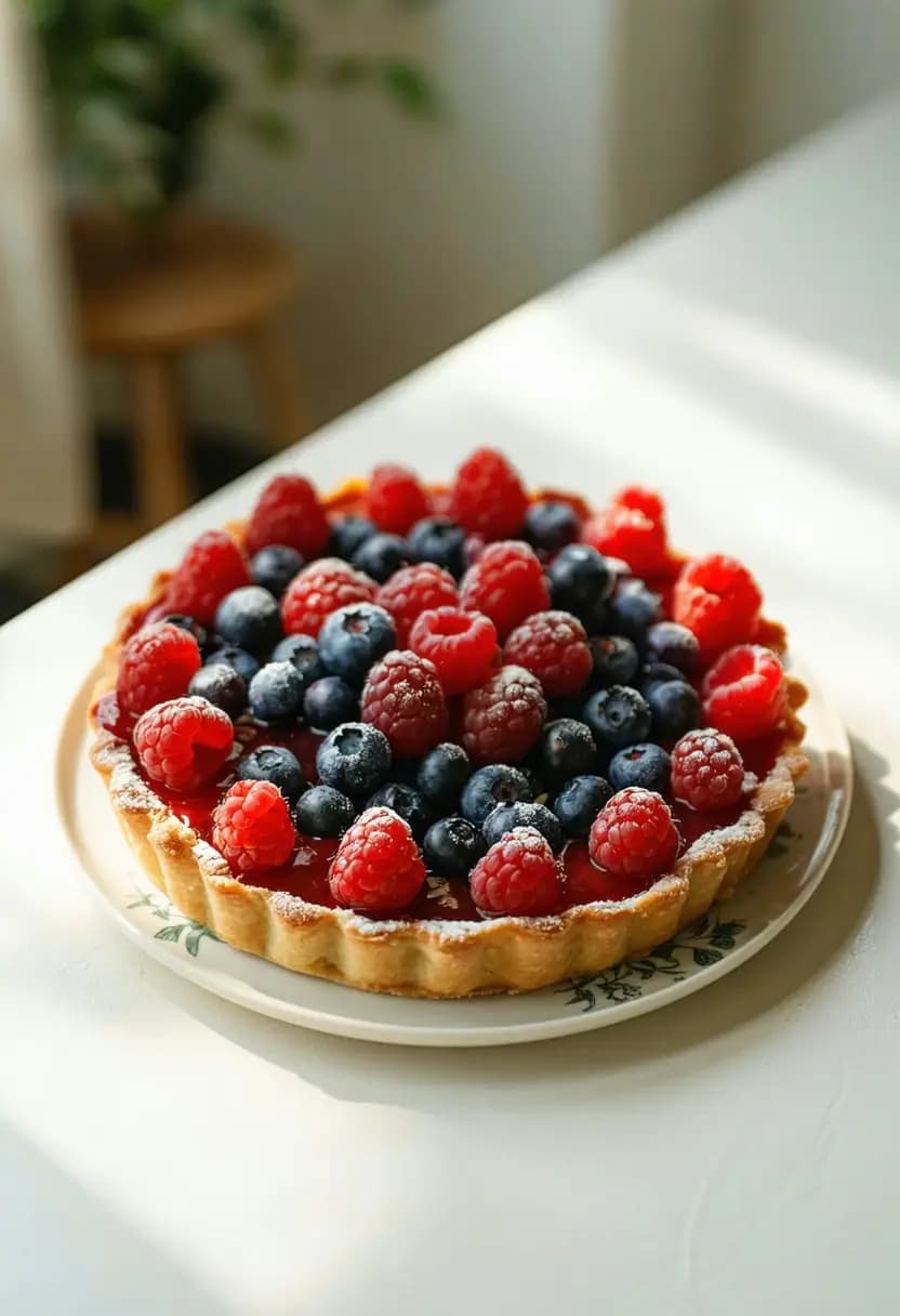 Receita de Torta Fácil de Frutas Vermelhas
