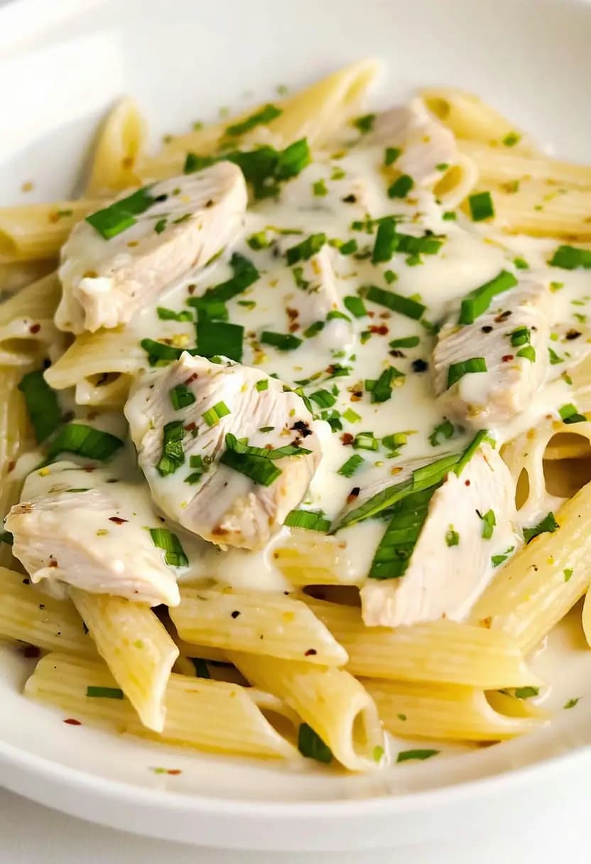 Receita de Frango Alfredo Fácil