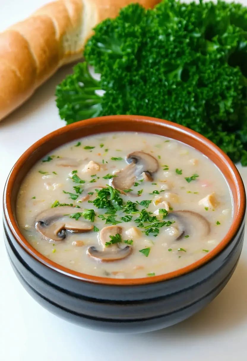 Receita de Sopa Creme de Cogumelos Fácil