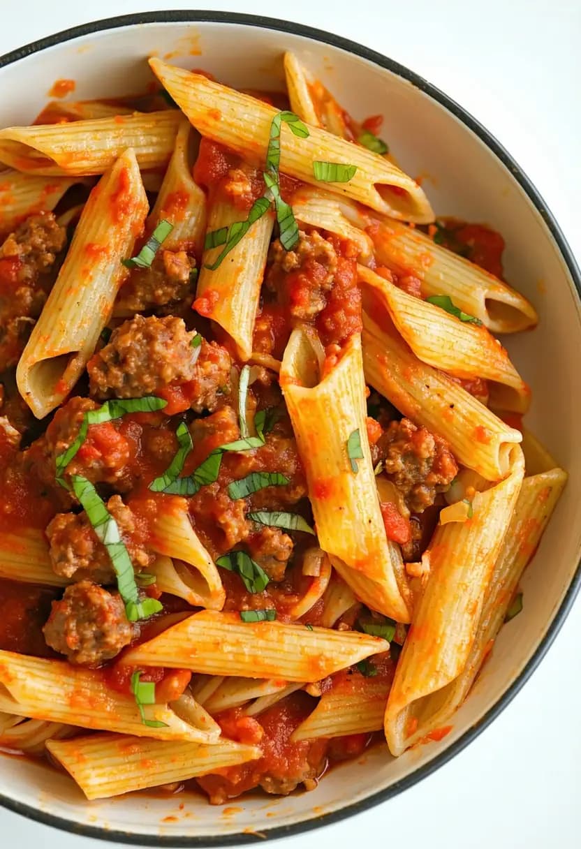 Receita de Massa Fácil com Salsicha Italiana