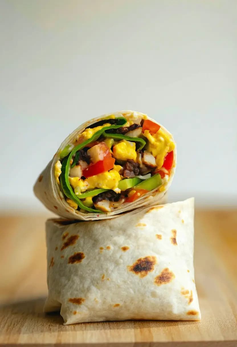 Receita de Burrito de Café da Manhã Simples