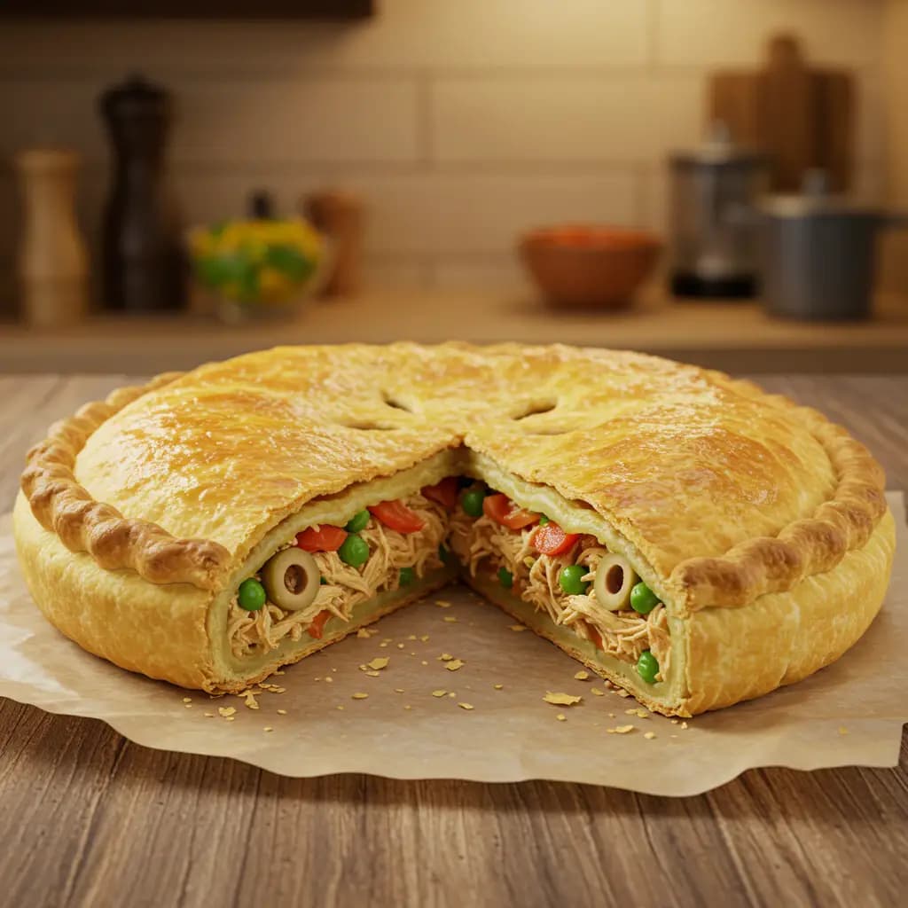 Receita de Empadão de frango