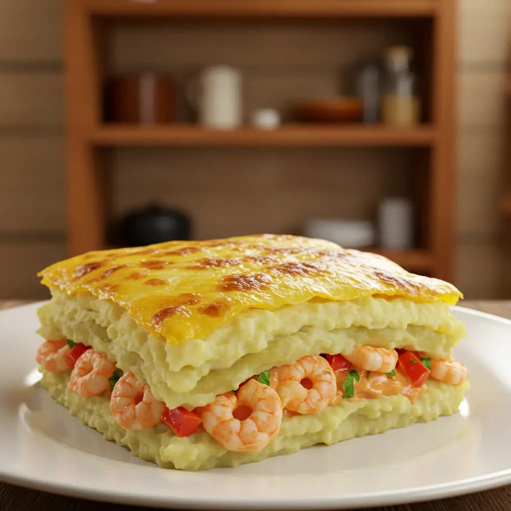 Receita de Escondidinho de camarão