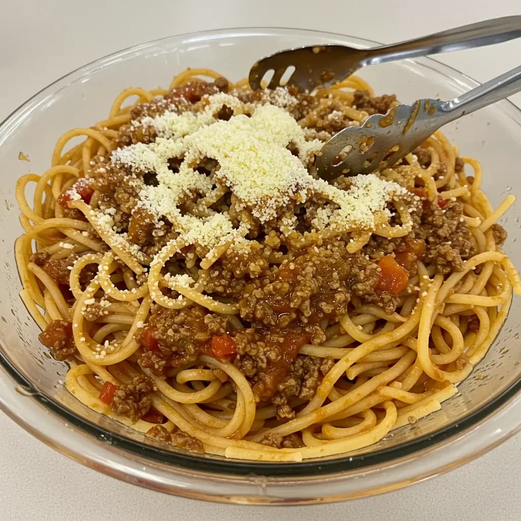Receita de Espaguete à Bolonhesa