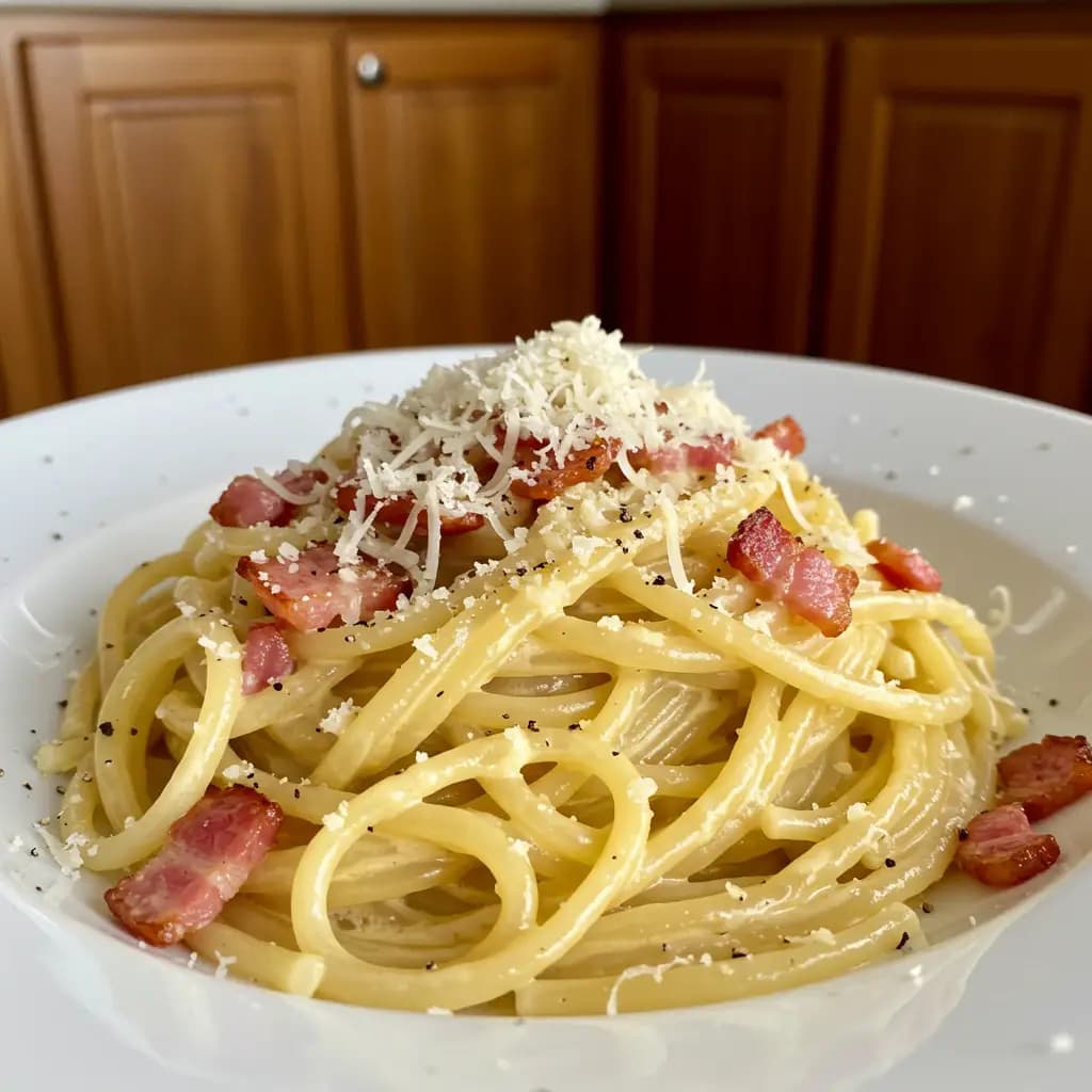 Receita de Espaguete à carbonara