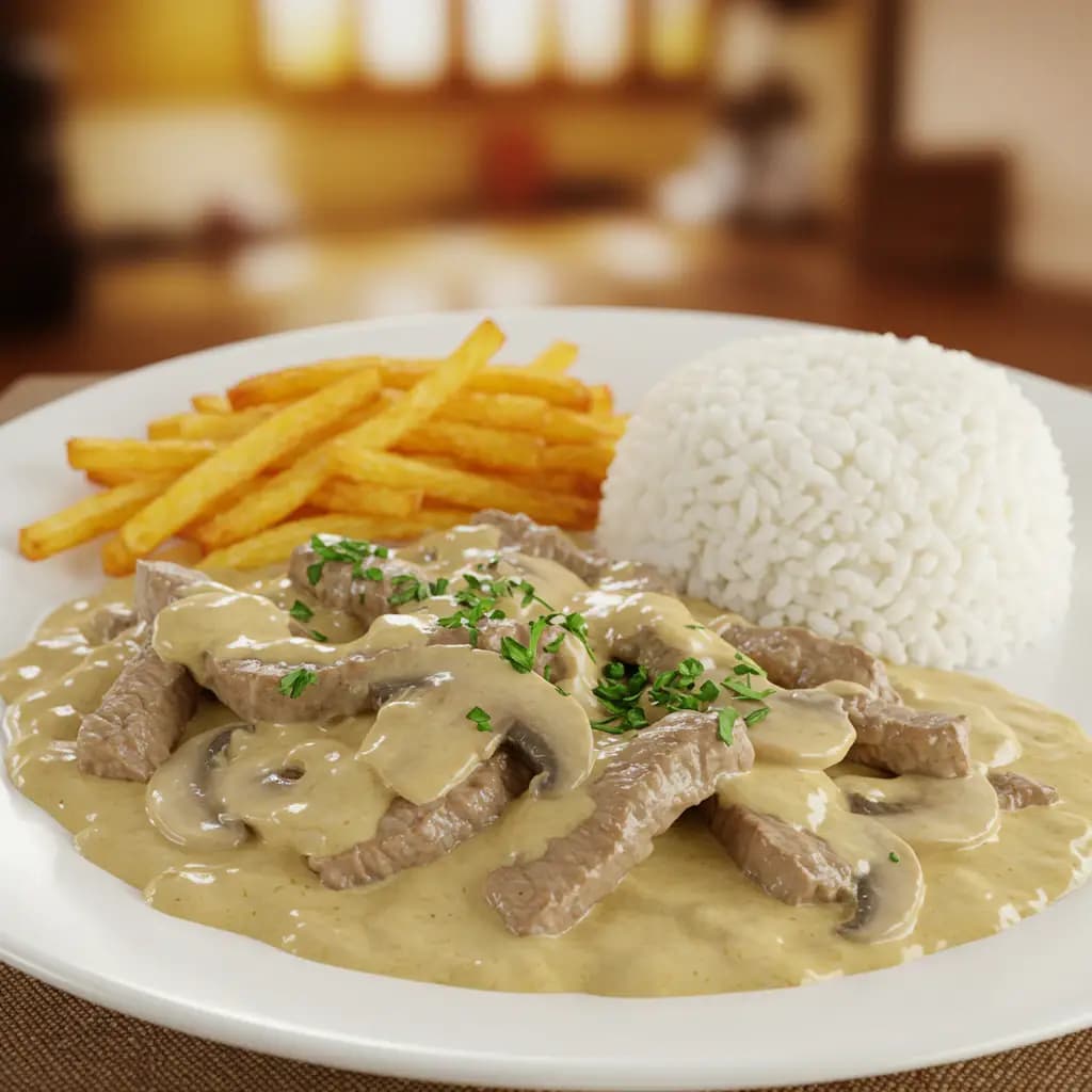 Receita de Estrogonofe de carne