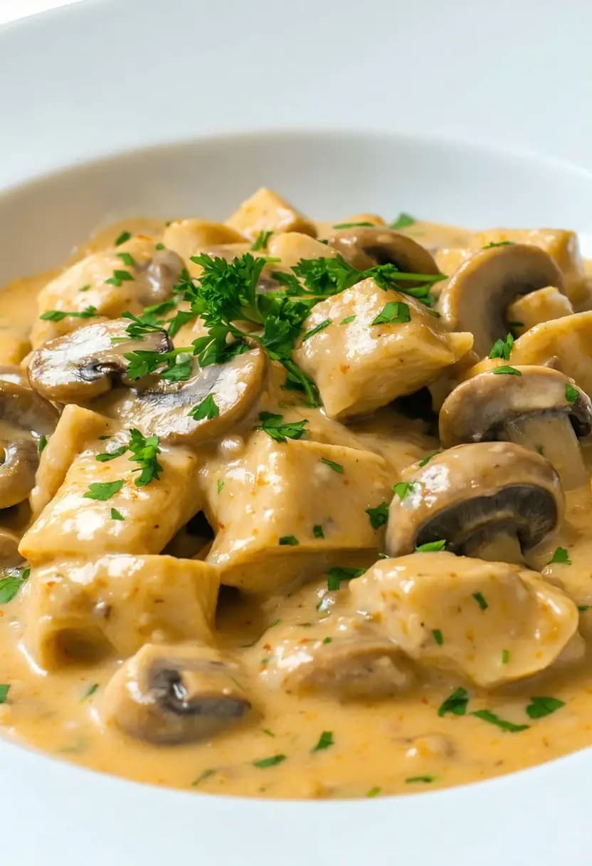 Receita de Estrogonofe de Frango Cremoso