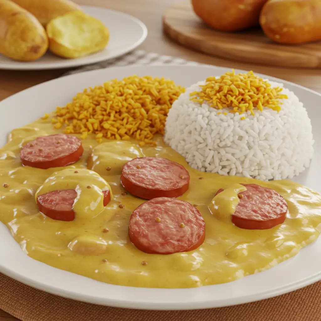 Receita de Estrogonofe de salsicha