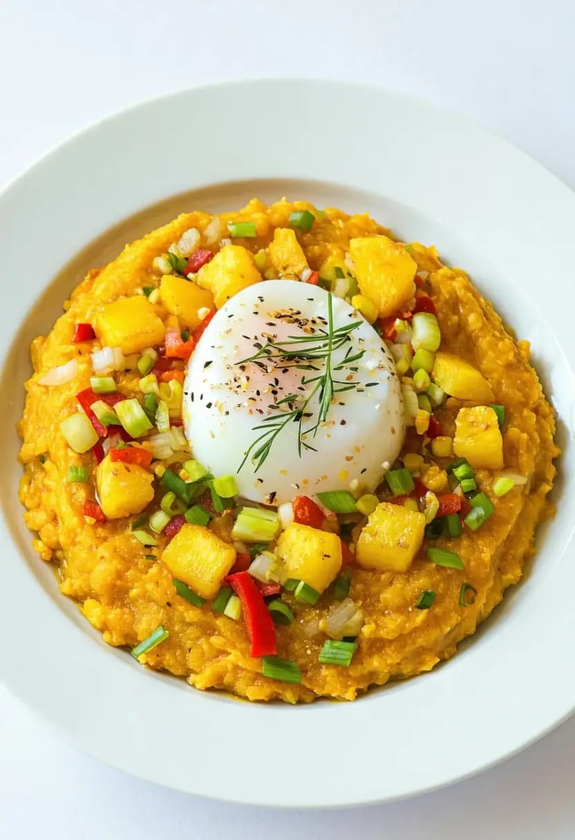 Receita de Farofa d'água com ovo e cebola