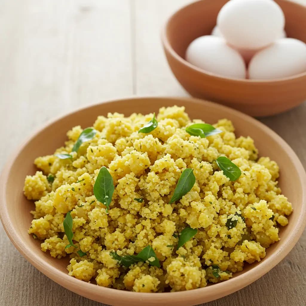 Receita de Farofa de Ovo