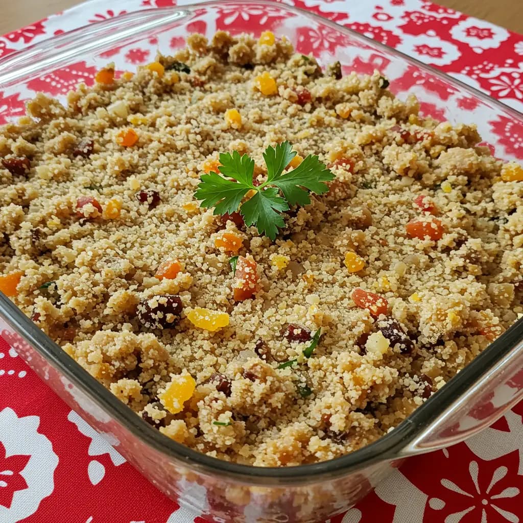 Receita de Farofa Rica de Natal