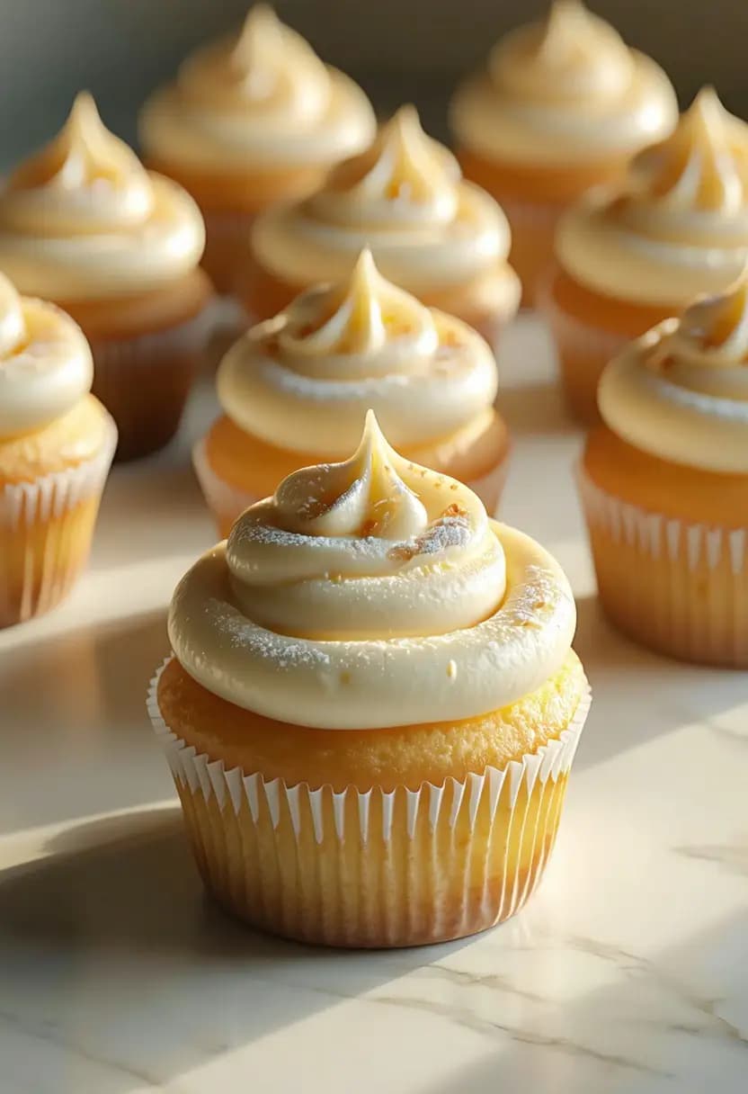 Receita de Cupcakes Rápidos de Baunilha