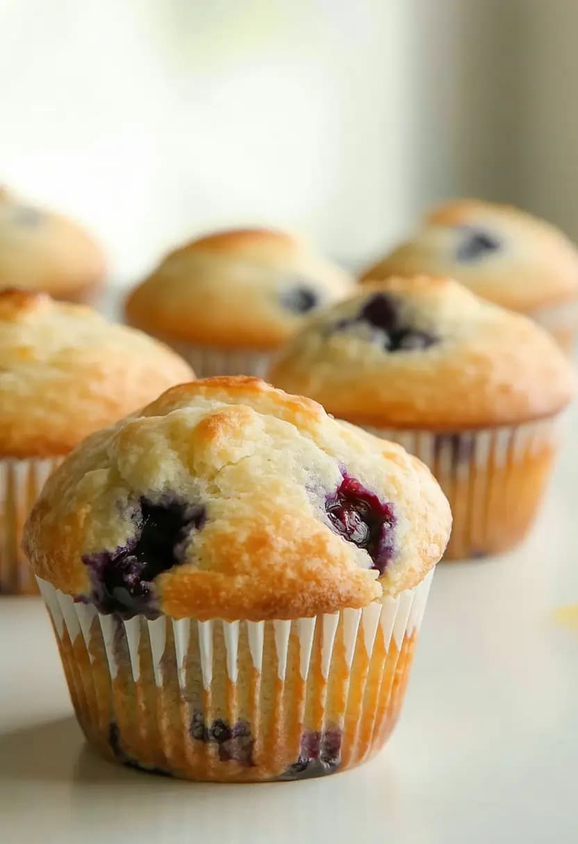 Receita de Muffins de Mirtilo Fofos