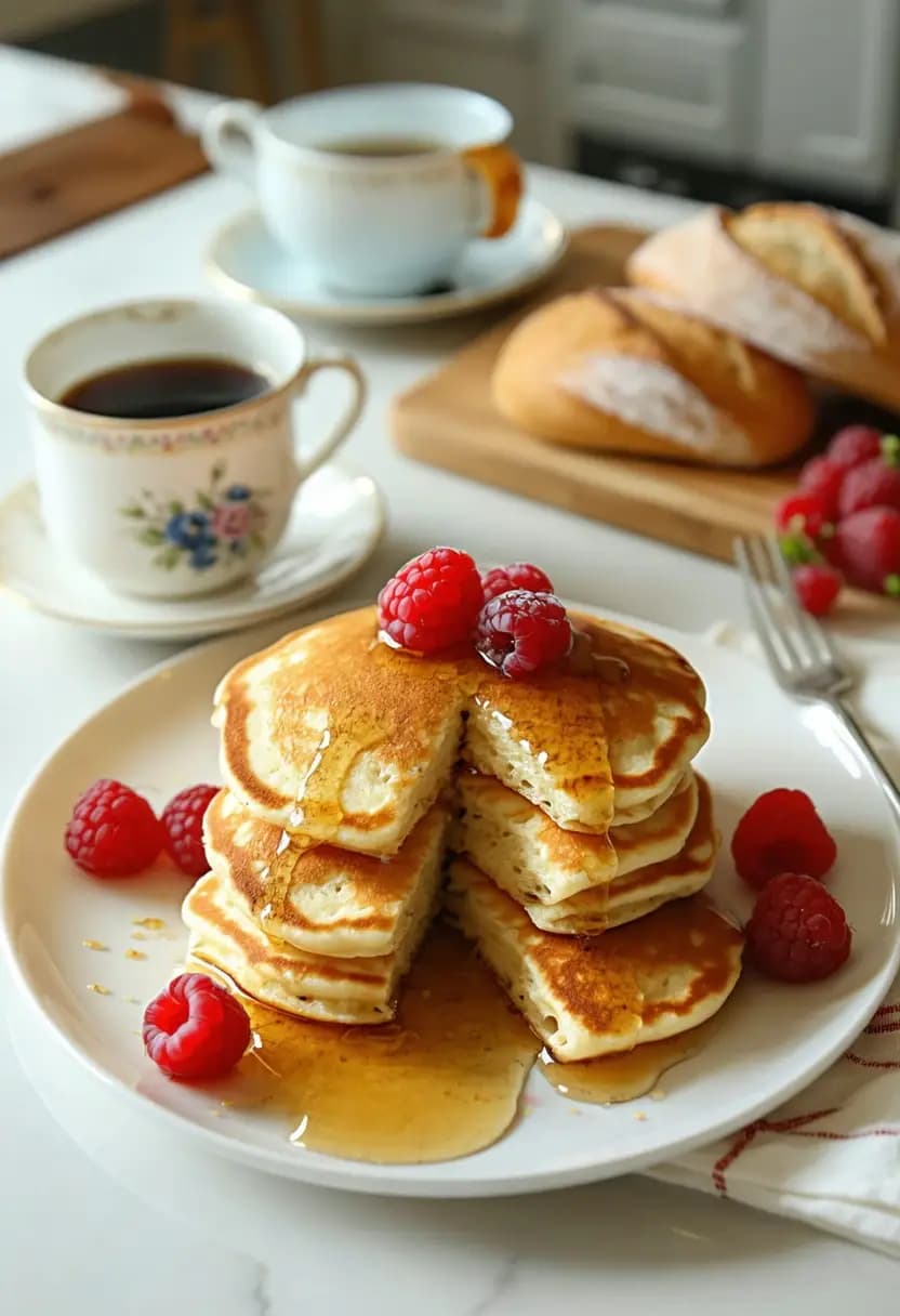 Receita de Panquecas Fofas com Buttermilk