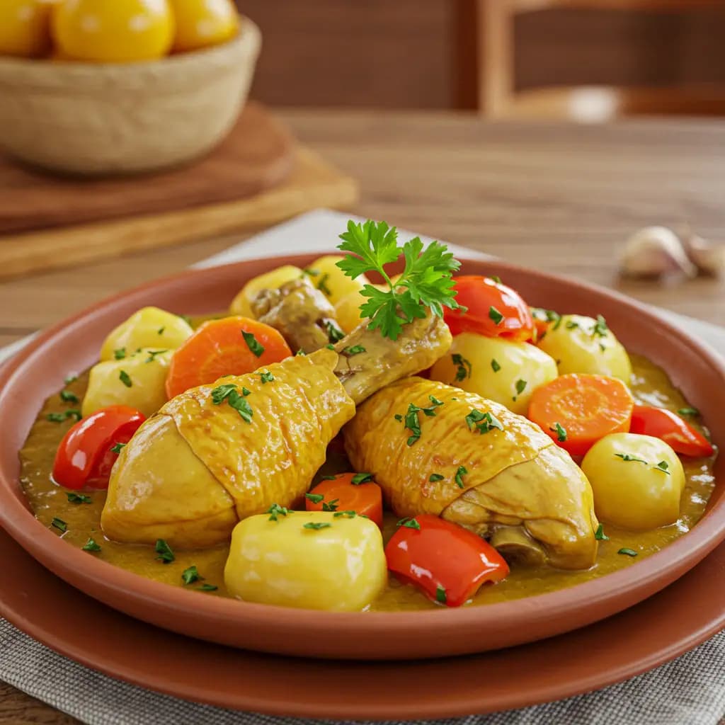 Receita de Frango ensopado