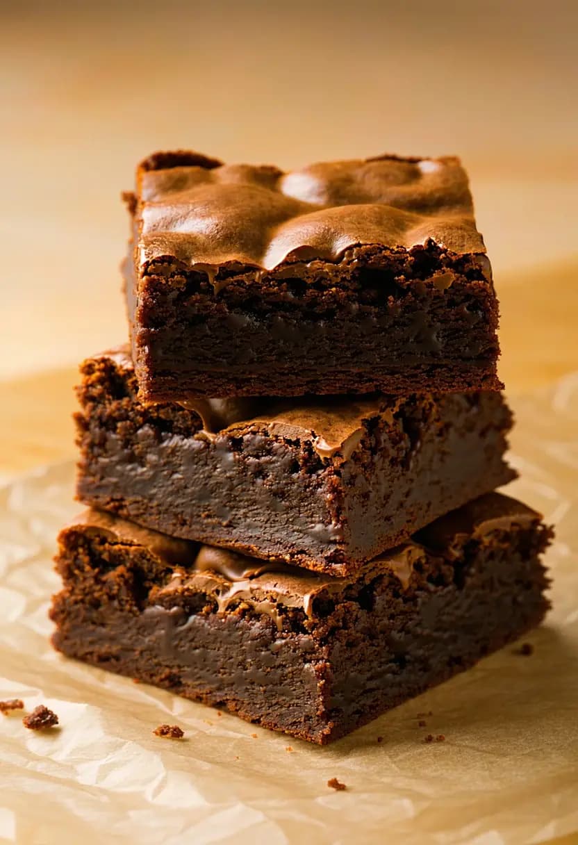 Receita de Brownies Cremosos