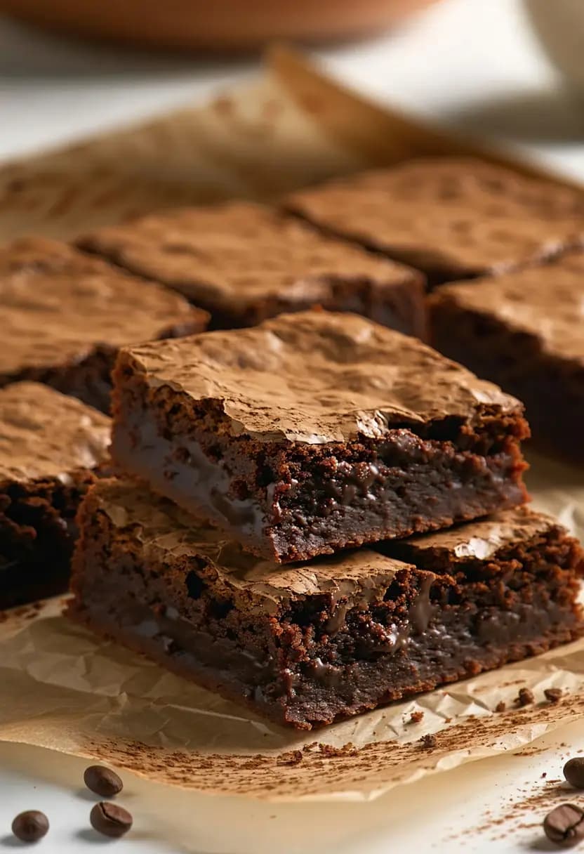 Receita de Brownies de Espresso Cremosos