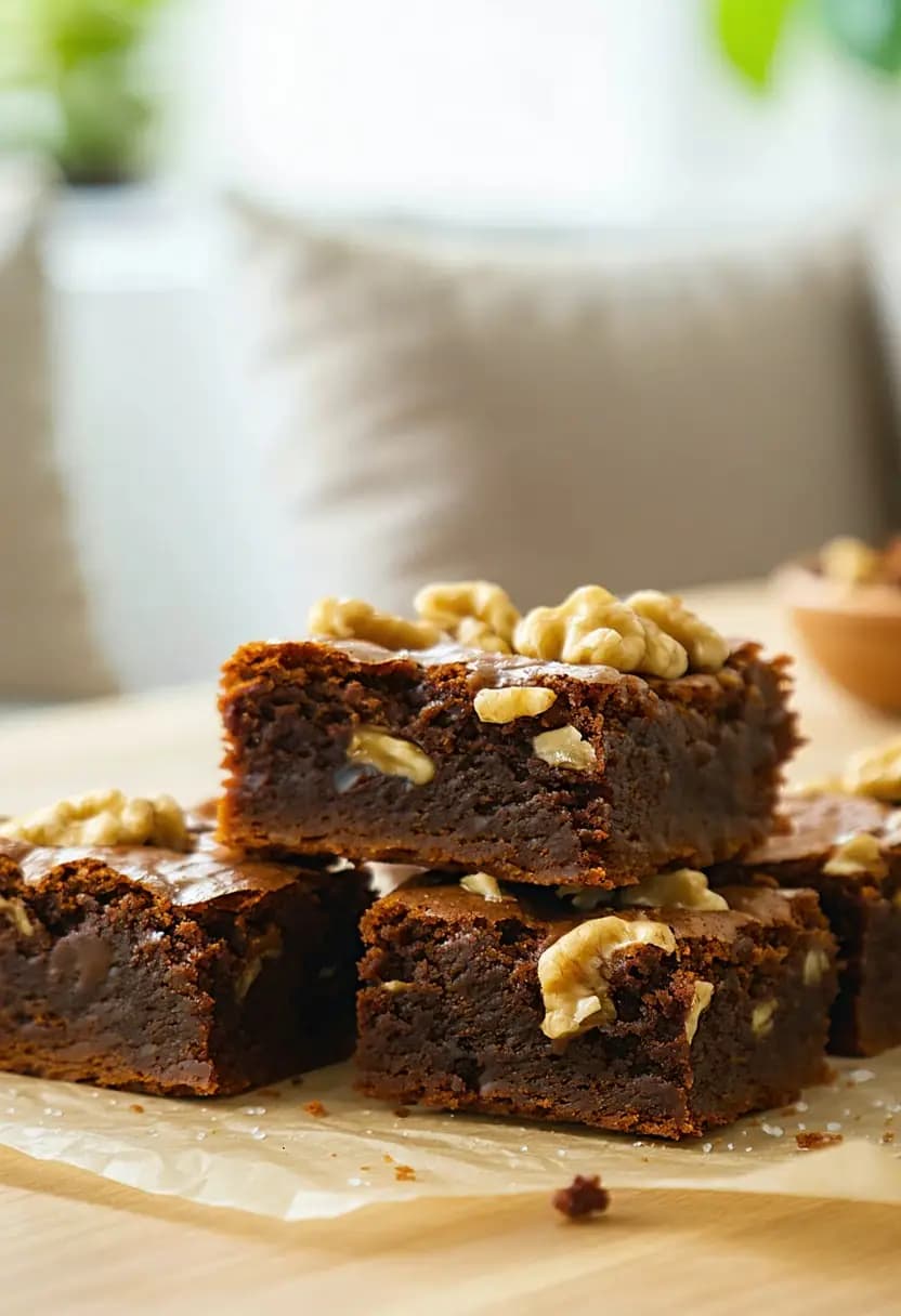 Receita de Brownies de Nozes Fudgy