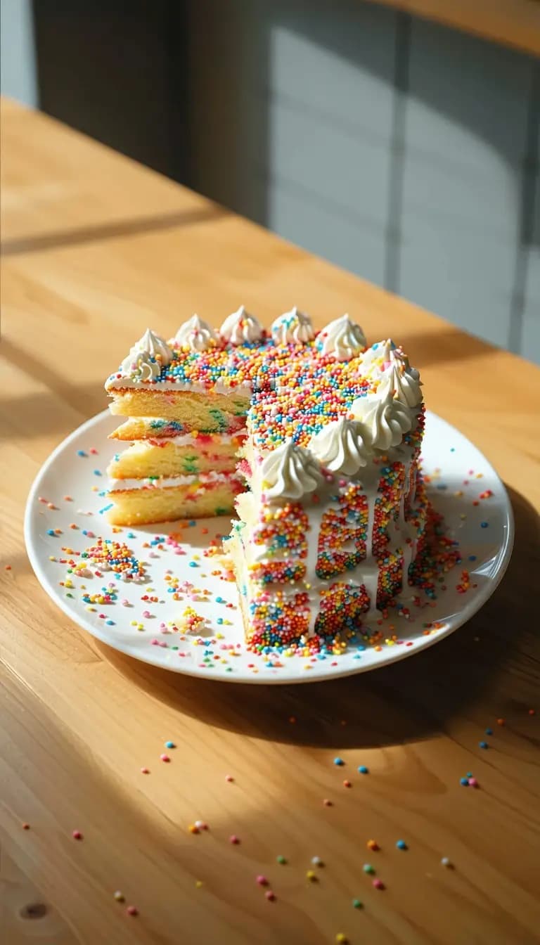 Receita de Bolo Funfetti