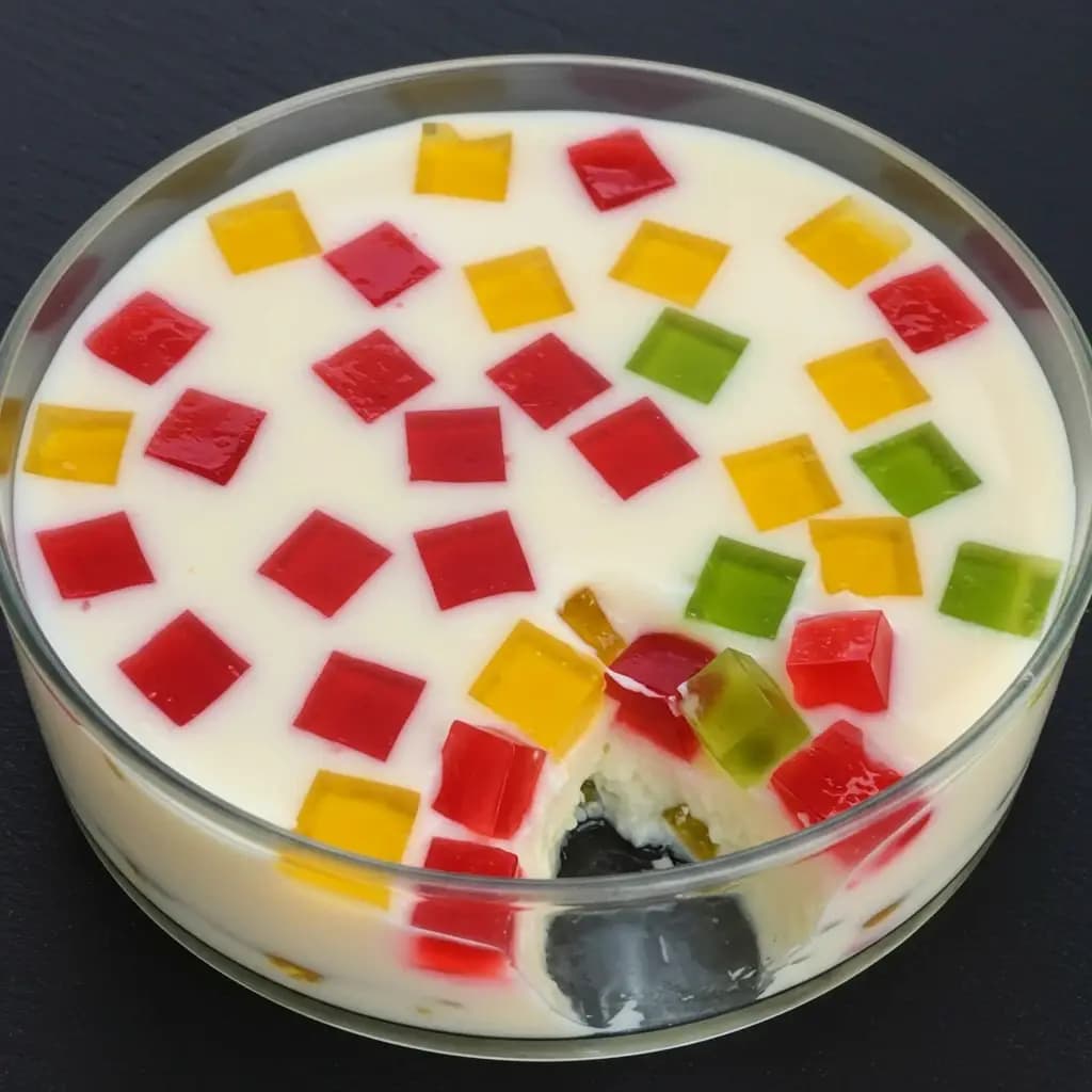 Receita de Gelatina colorida