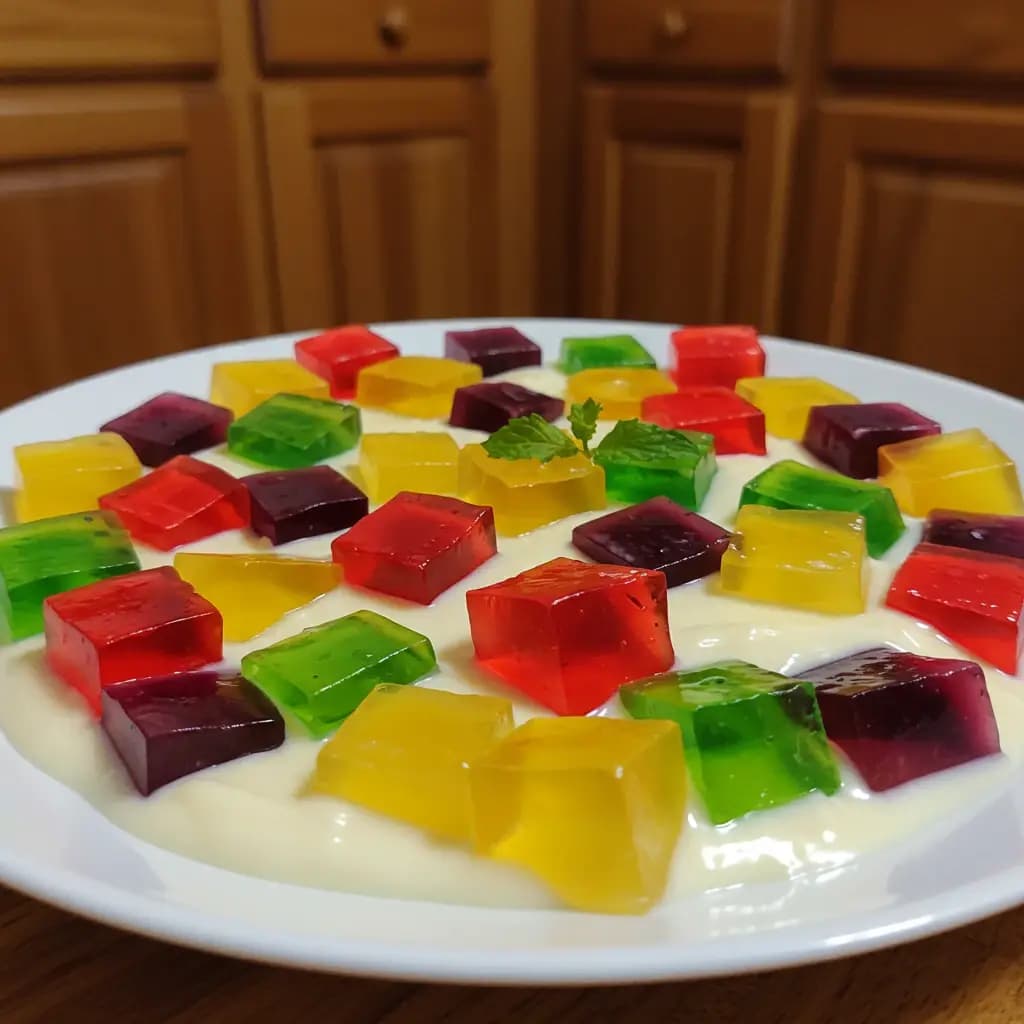 Receita de Gelatina em Mosaico