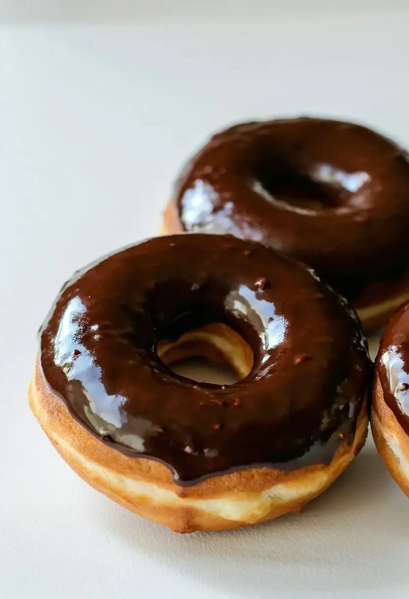Receita de Donuts de Chocolate Glaceados