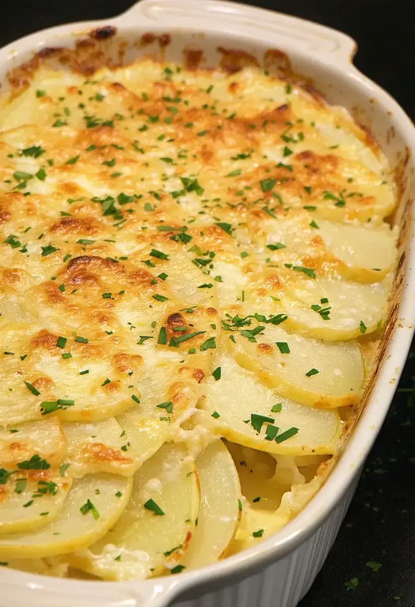Receita de Gratinado de Batata com Queijo