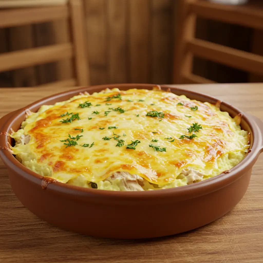 Receita de Gratinado de frango