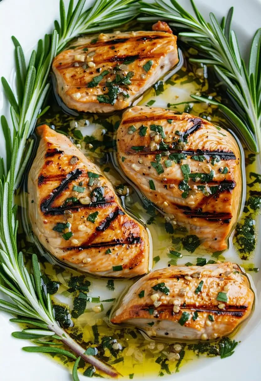 Receita de Frango Grelhado Marinado com Ervas