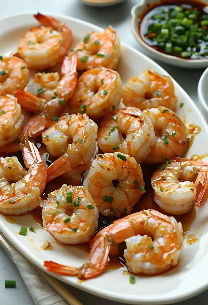 Receita de Camarão Grelhado com Mel e Alho